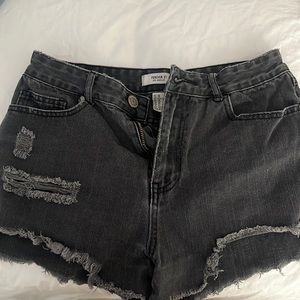 Black wasted shorts